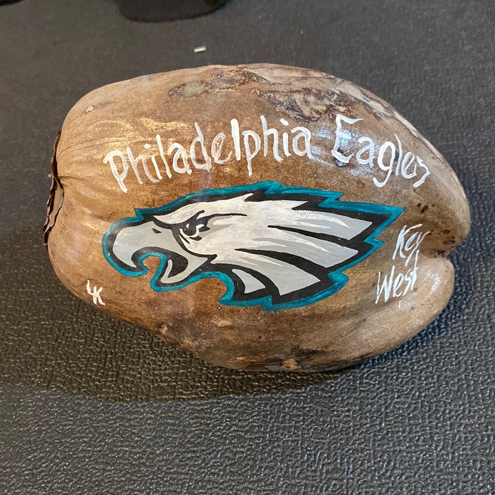 Philadelphia Eagles decorative coconut shell